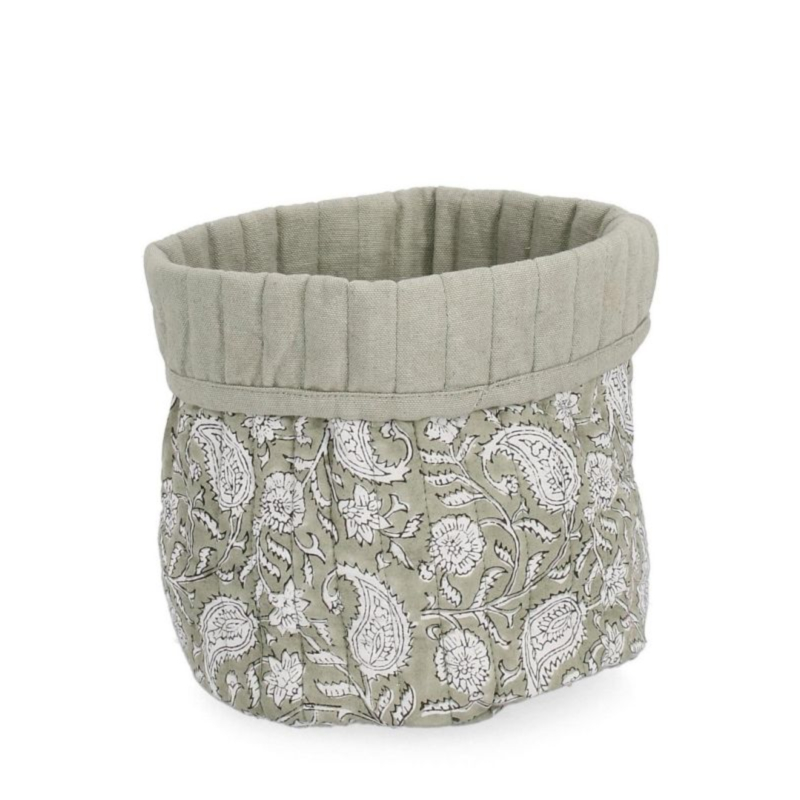 P.OGGETTI HELOISE BIANCO-VERDE D17X18H