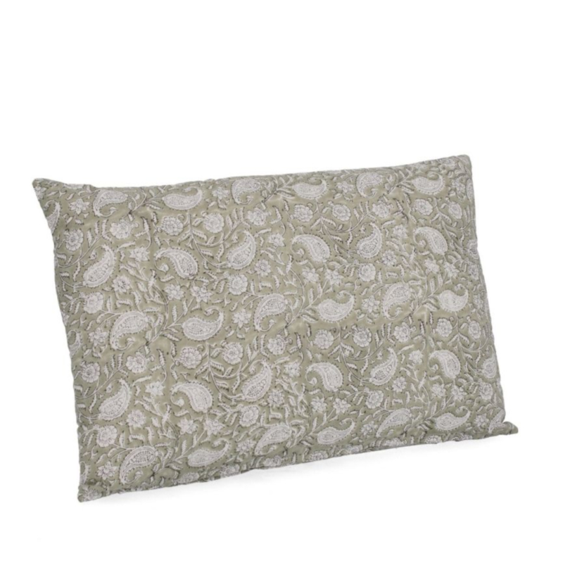 CUSCINO HELOISE BIANCO-VERDE 40X60