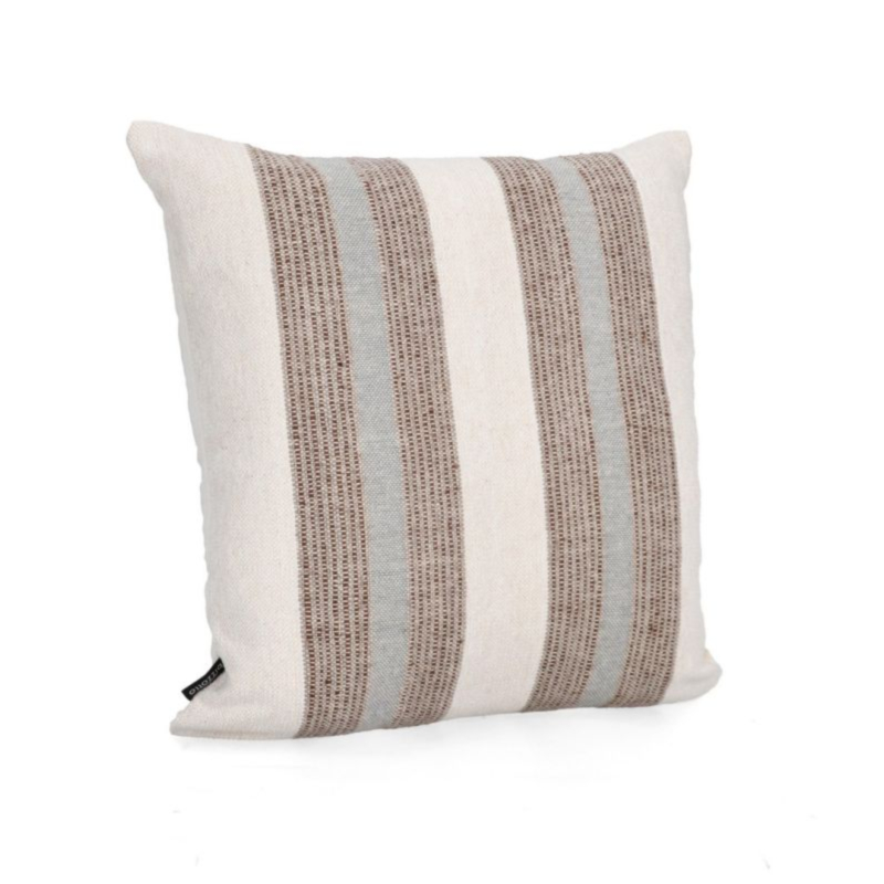 CUSCINO MUHAR CREMA BLU NATURALE 50X50