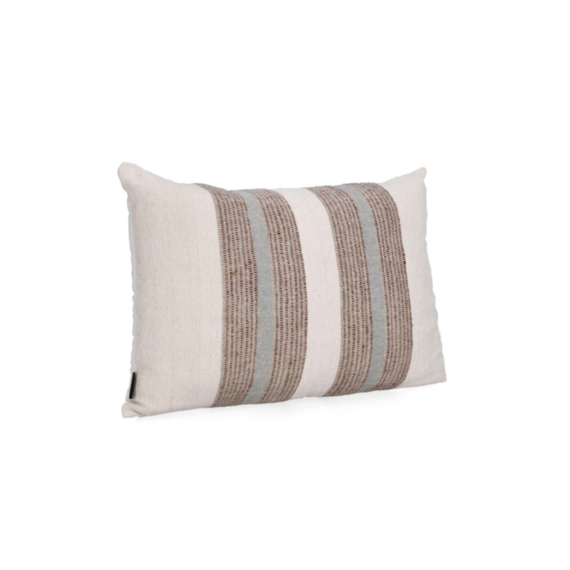 CUSCINO MUHAR CREMA BLU NATURALE 60X40