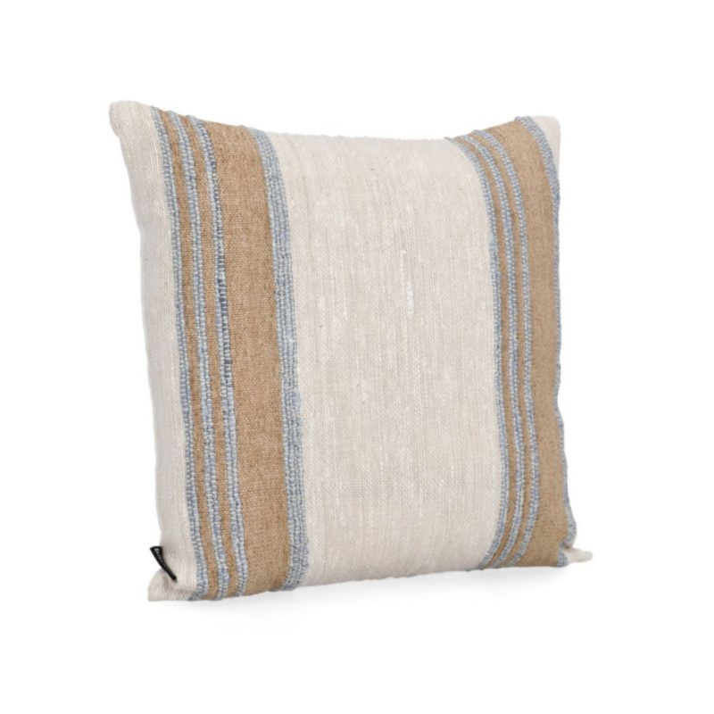 CUSCINO KOTRI CREMA NATURALE BLU 50X50
