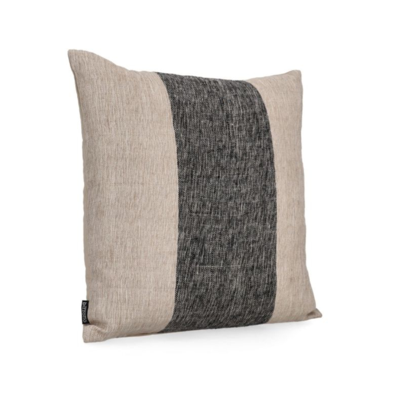 MANPUR BLACK NATURAL  CUSHION 50X50