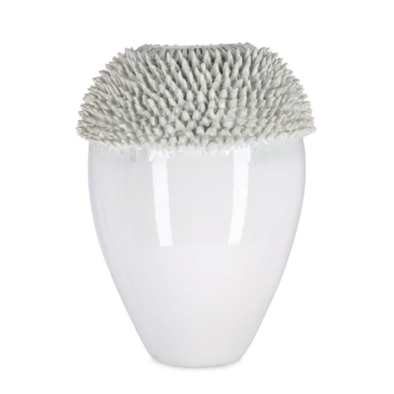 VASO IKU BIANCO VERDE H47,5