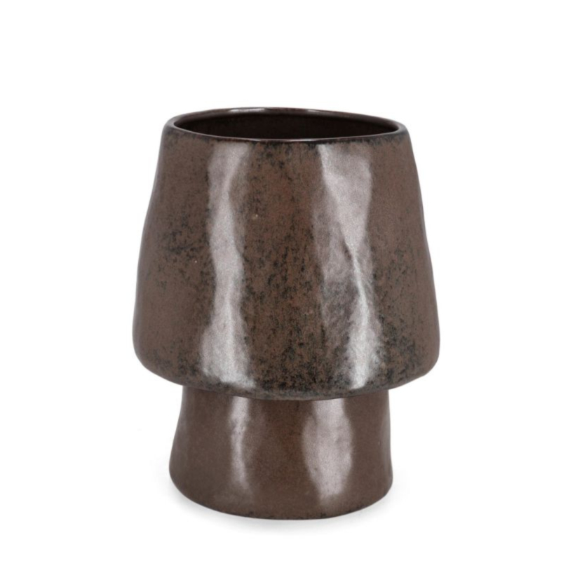 VASE PAVLOS MARRON H33,5