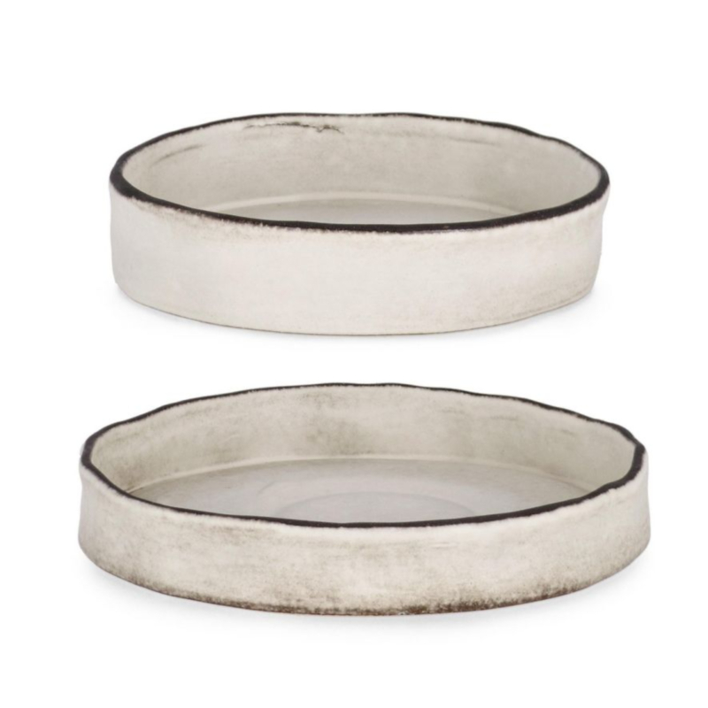 NIKOS SET2 WHITE DECORATIVE PLATE