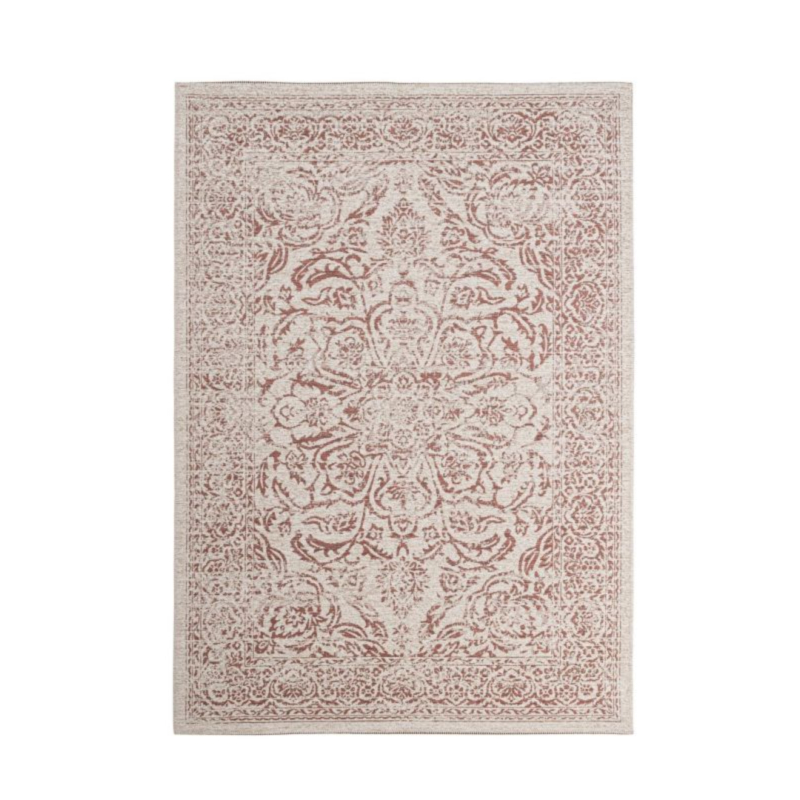 ALFOMBRA NORA ROJO CREMA 160X230
