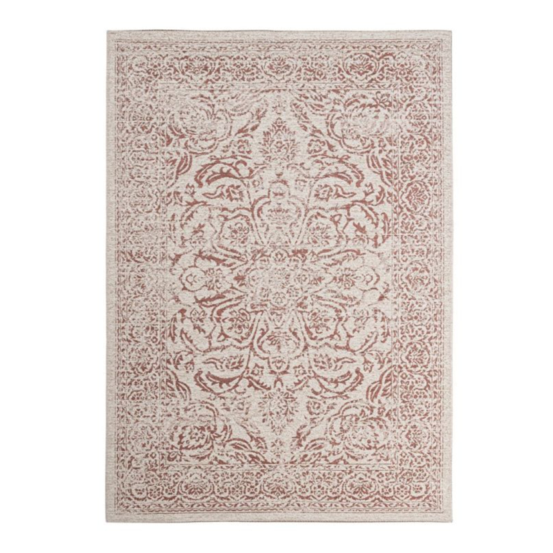 ALFOMBRA NORA ROJO CREMA 200X290