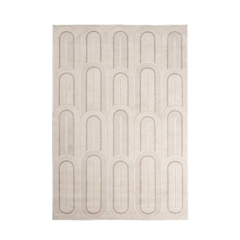 ALFOMBRA ZINA CREMA GRIS 160X230