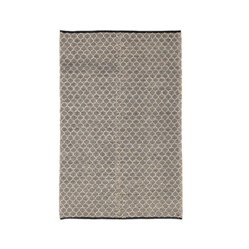 TAPPETO DHAWAN NERO-NATURALE 160X230