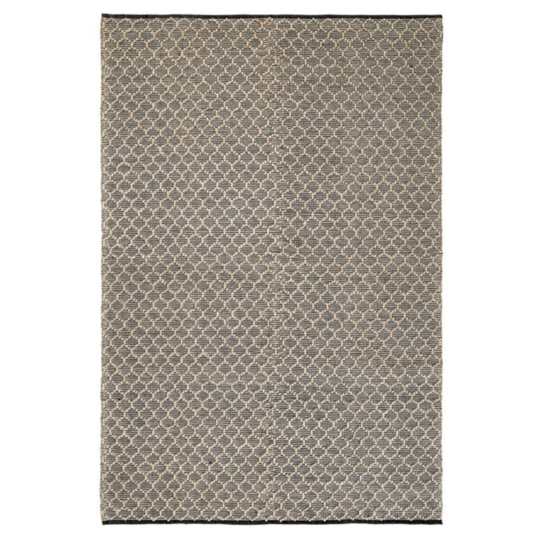 TAPPETO DHAWAN NERO-NATURALE 200X300