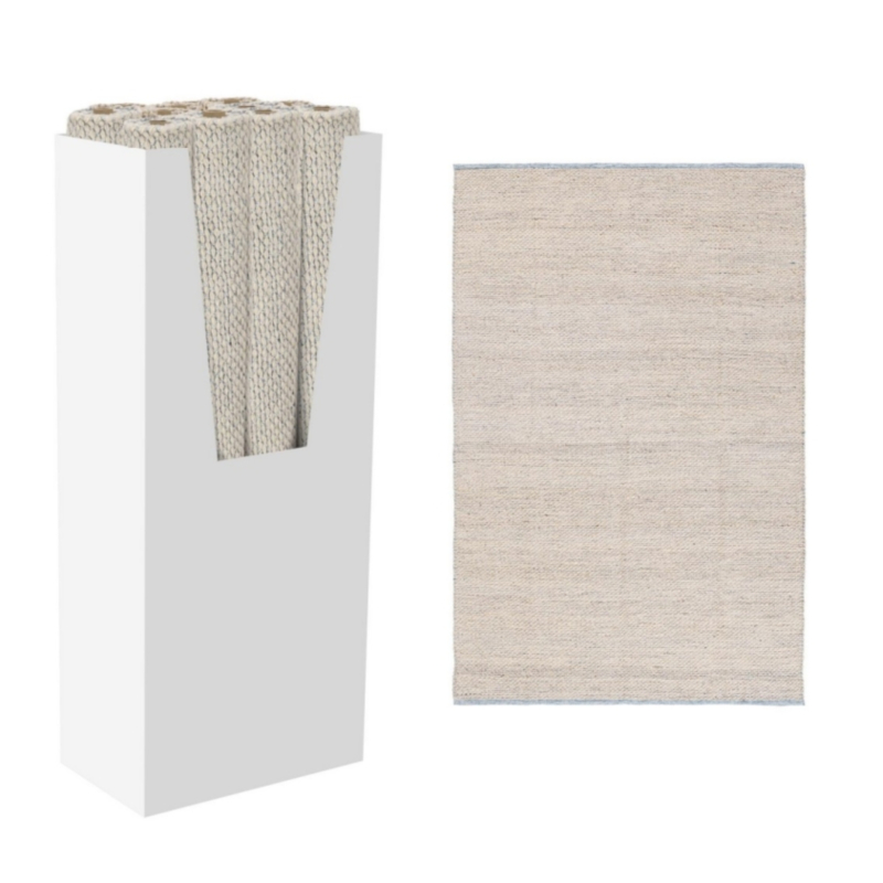TAPPETO NIRMAL BLU-NAT 120X180 IN DISP12
