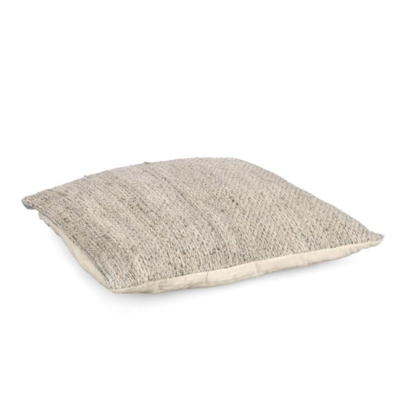CUSCINO NIRMAL BLU-NATURALE 80X80