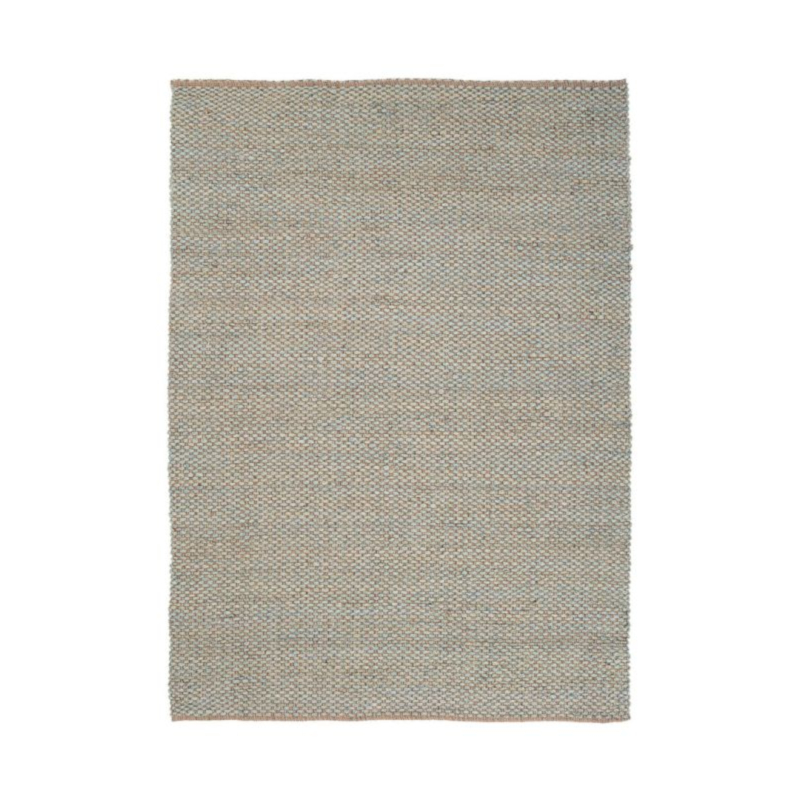 TEPPICH RUANDA BRAUN HELLBLAU 160X230
