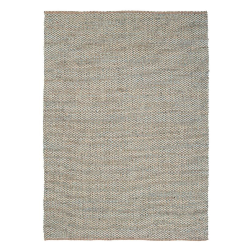TEPPICH RUANDA BRAUN HELLBLAU 200X300