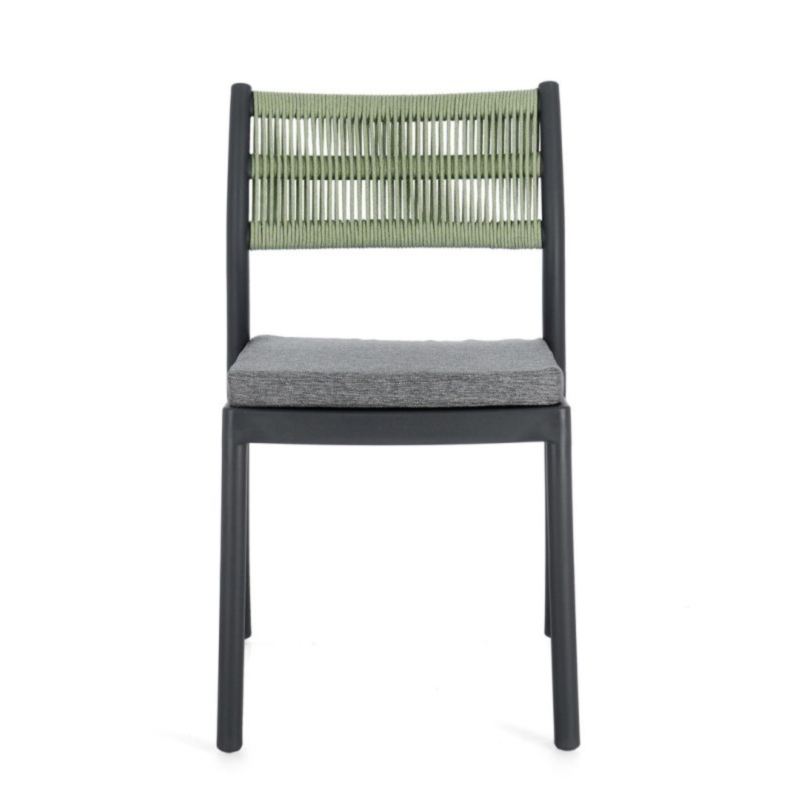 SEDIA C-C ALVIN ANTRACITE/VERDE
