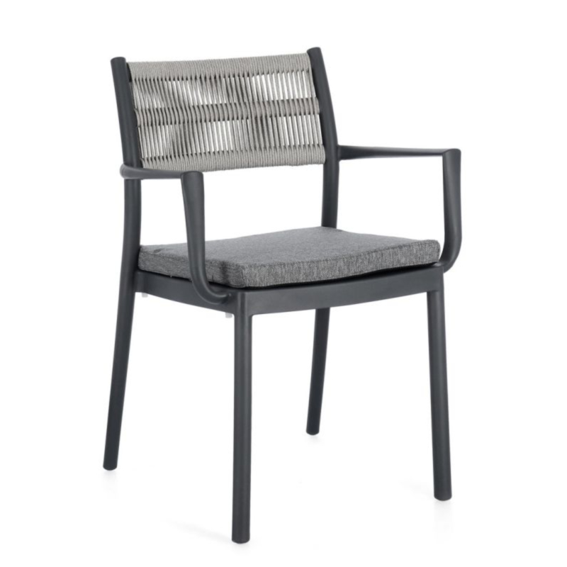 SEDIA C-BR C-C ALVIN ANTRACITE/GRIGIO CH