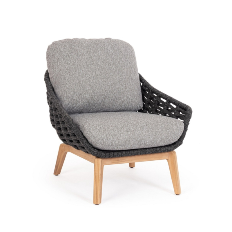 TAMIRES CHARCOAL ARMCHAIR W-CUSH