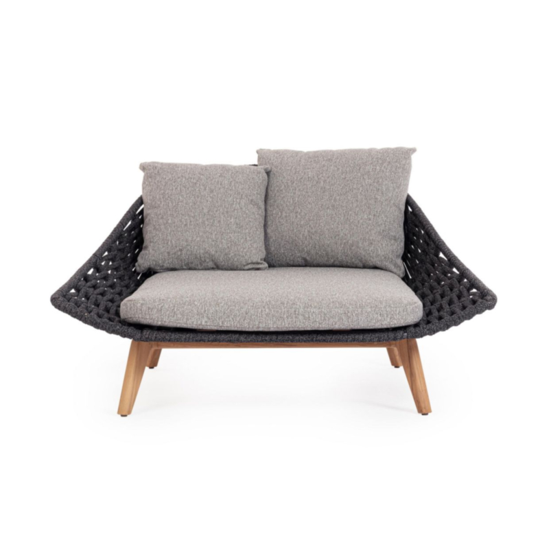 TAMIRES CHARCOAL DAYBED W-CUSH