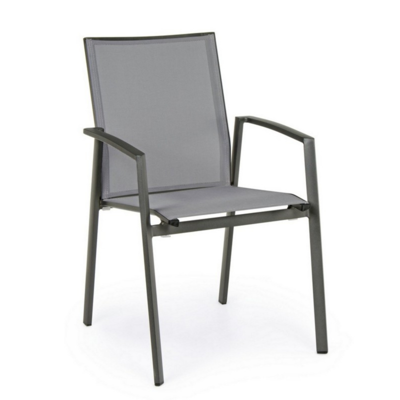 CRUISE CHARCOAL GK52 CHAIR W-ARMRESTS