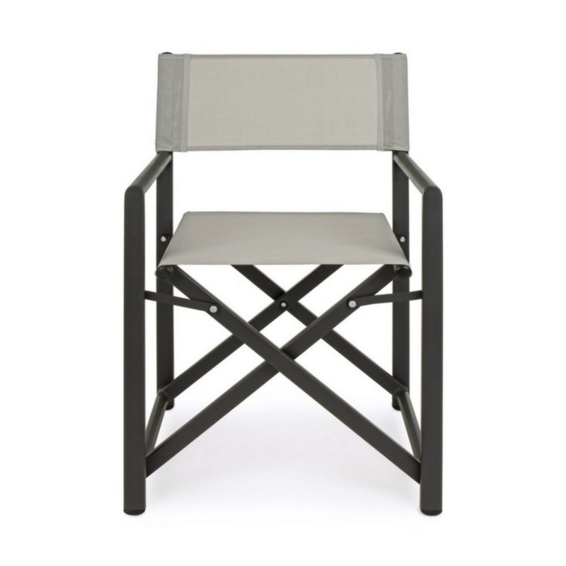 TAYLOR DARK GREY/BONE DIRECTOR CHAIR