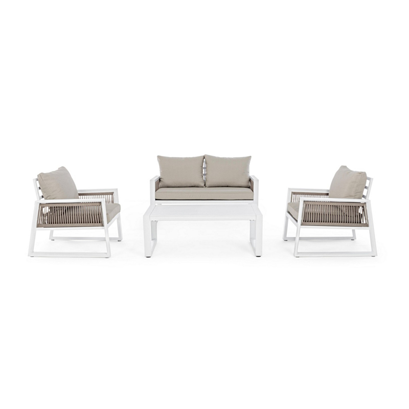 CAPTIVA WHITE LH30 SOFA SET4 WITH CUSH