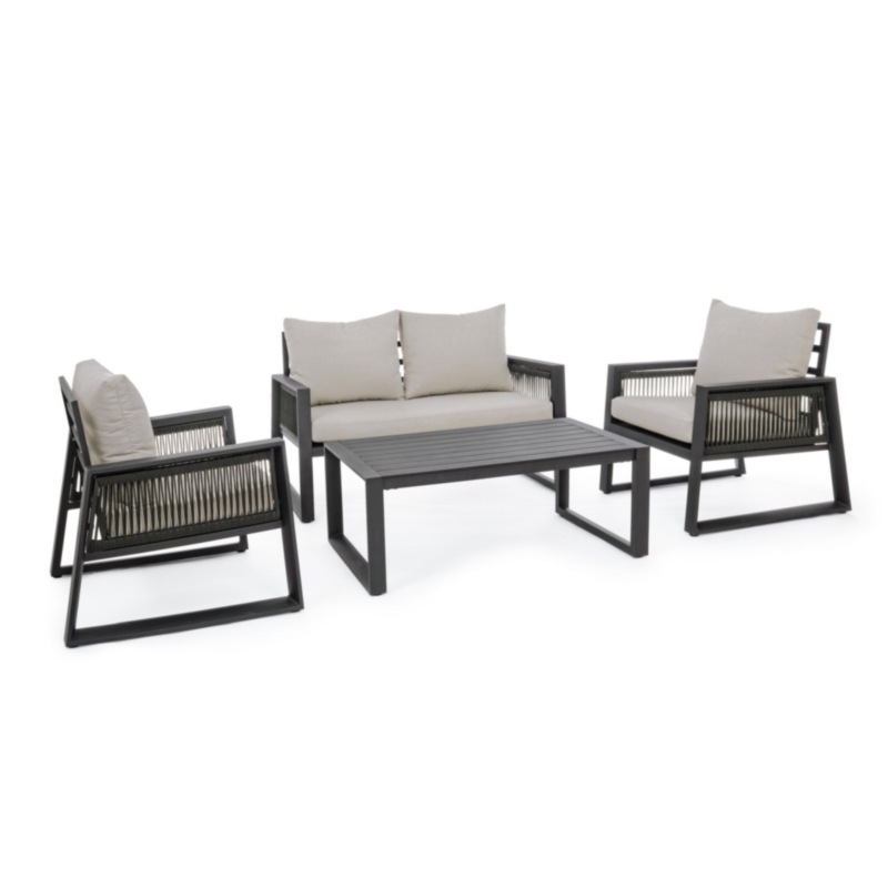 SALOTTO IN ALLUMINIO ANTRACITE LH32 - CAPTIVA