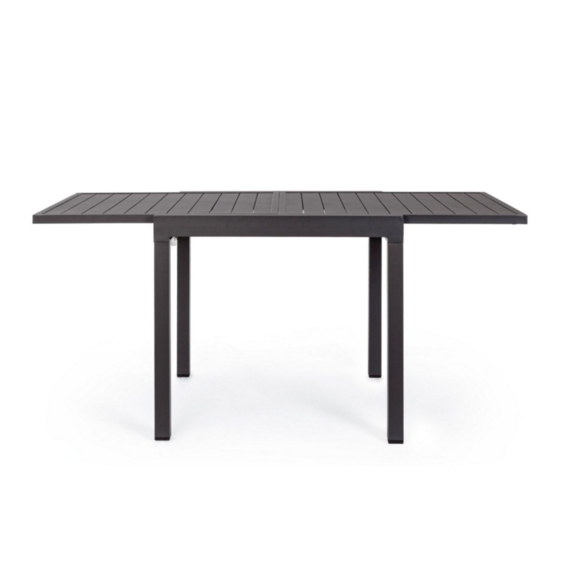 TAVOLO IN ALLUMINIO 83/166X80 ANTRACITE YK13 - PELAGIUS