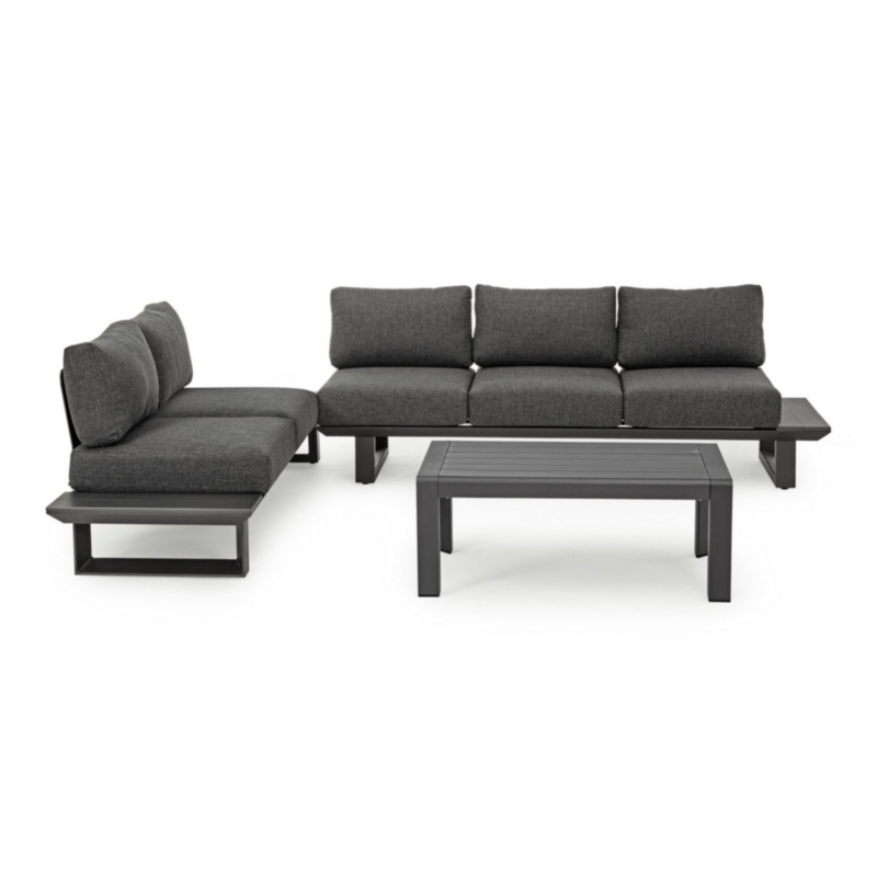 KONNOR CHARCOAL CX23 CORNER SET SOFA W-C