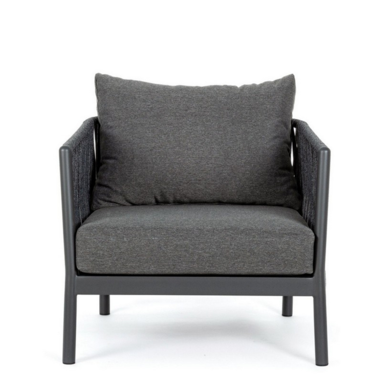 FLORENCIA CHARCOAL WG21 ARMCHAIR W-CUSH