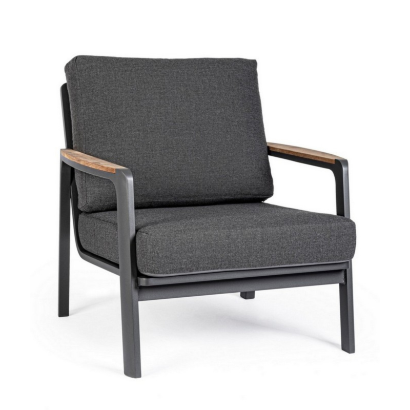 JALISCO CHARCOAL WG21 ARMCHAIR W-CUSH