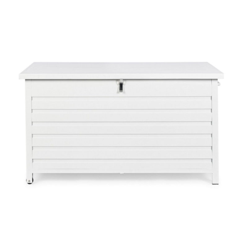 BAULE PORTA CUSCINI SMALL CON RUOTE BIANCO YK11 - ATLANTIC