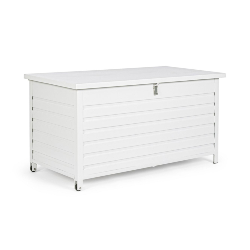 BAULE PORTA CUSCINI SMALL CON RUOTE BIANCO YK11 - ATLANTIC