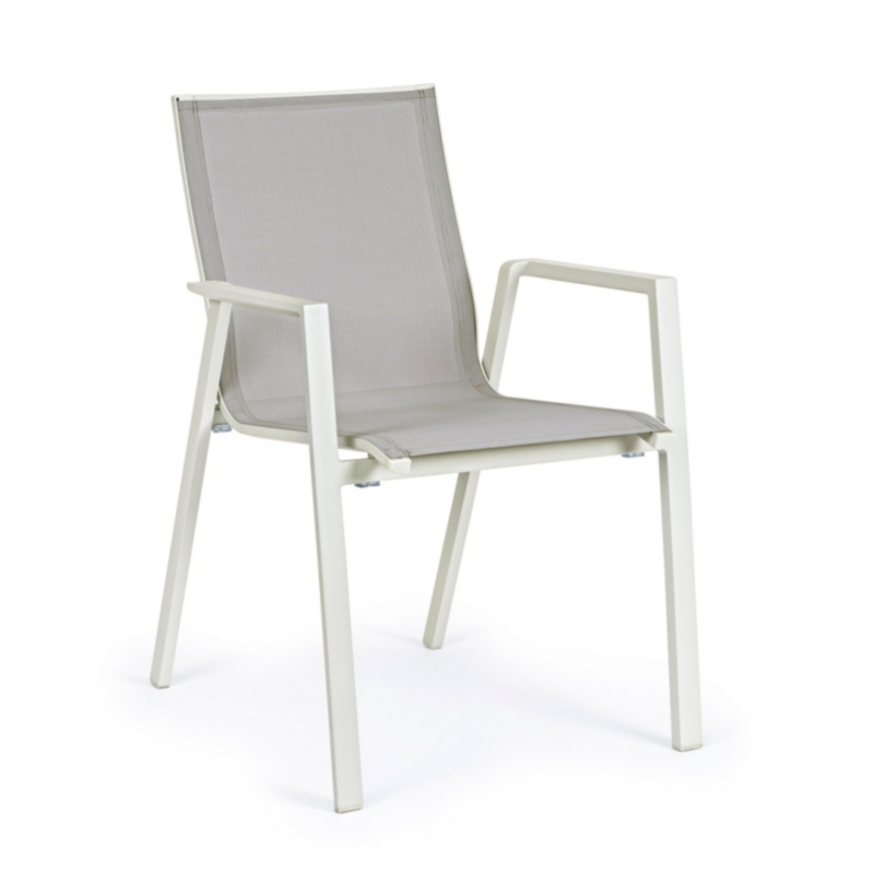SEDIA IN ALLUMINIO IMPILABILE LUNAR - KRION