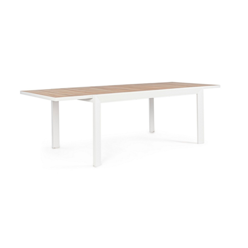 TABLE EXT. BELMAR 160-240X100 BLANC YK11