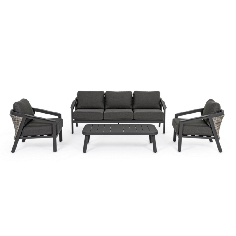 CORDOVA CHARC.YK13 SOFA SET4 W-C