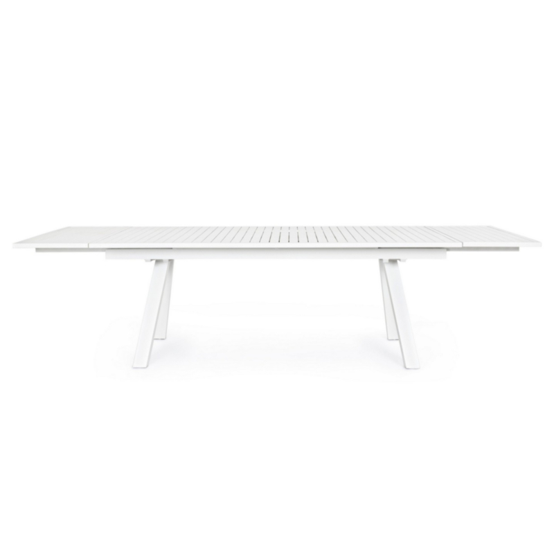 TABLE EXT. CROZET 206/296X100 BLANC SJ60