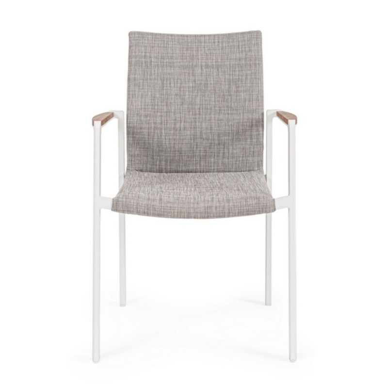 JALISCO WHITE WG20 CHAIR W-ARMRESTS