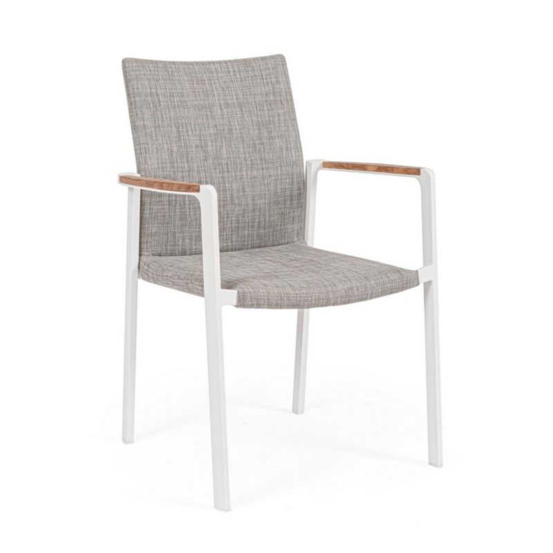 JALISCO WHITE WG20 CHAIR W-ARMRESTS