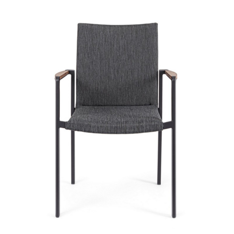 JALISCO CHARCOAL WG21 CHAIR W-ARMRESTS