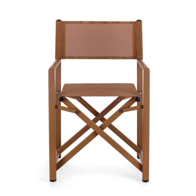 SEDIA REGISTA IN ALLUMINIO PECAN - TAYLOR