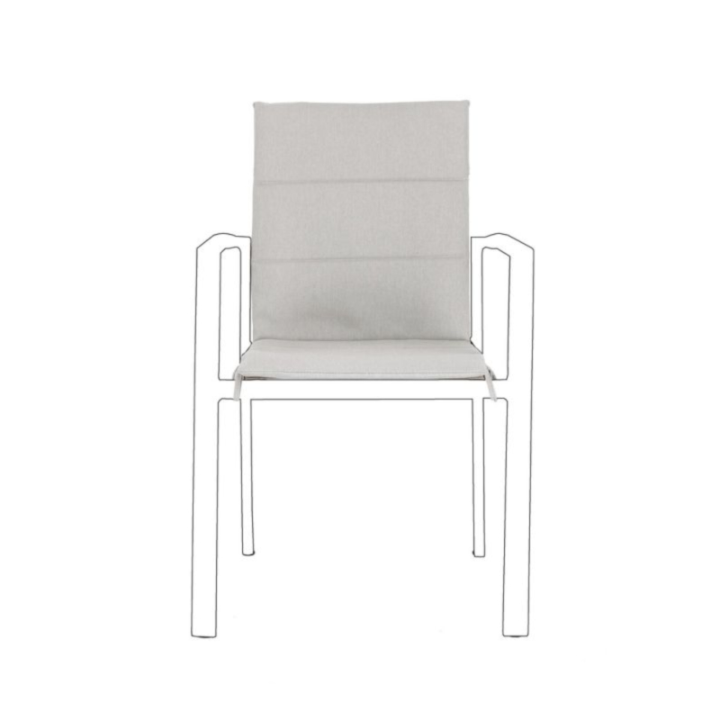 CUSCINO SEDIA KONNOR GRIGIO CHIARO