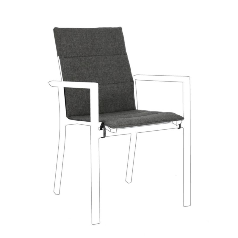 CUSCINO SEDIA KONNOR GRIGIO SCURO