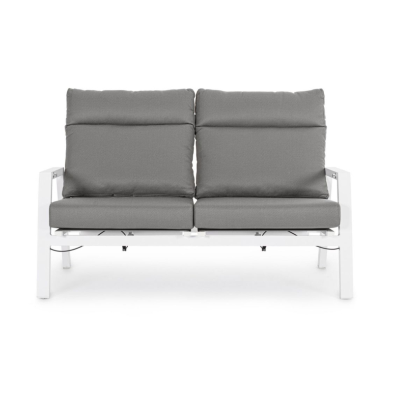 DIVANO IN ALLUMINIO BIANCO JX11 - KLEDI