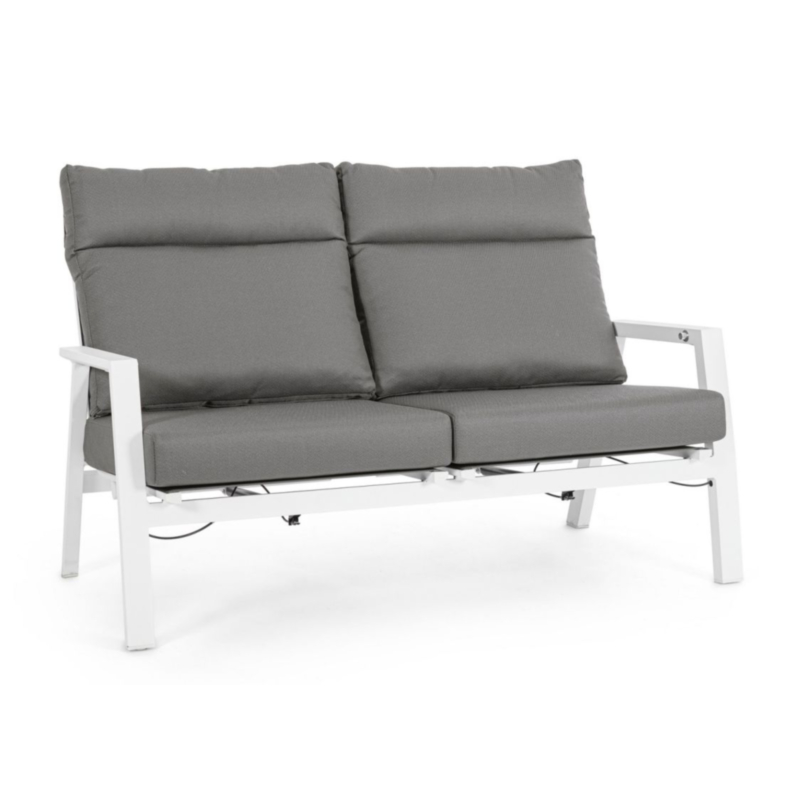 DIVANO IN ALLUMINIO BIANCO JX11 - KLEDI