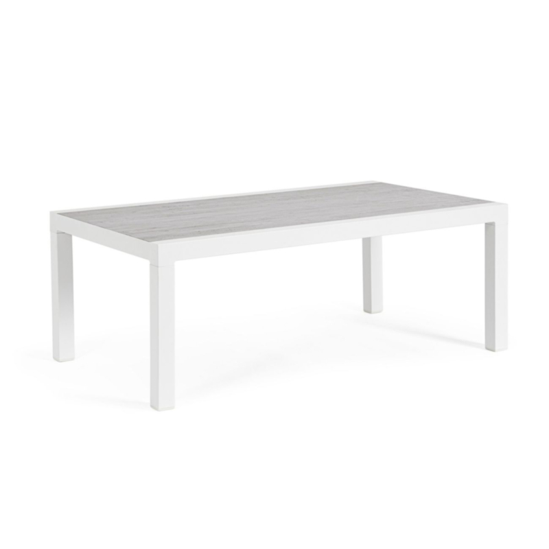 TAVOLINO IN ALLUMINIO BIANCO JX11 - KLEDI