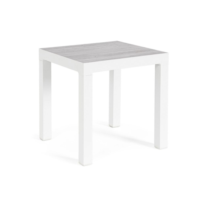 TAVOLINO IN ALLUMINIO BIANCO JX11 - KLEDI