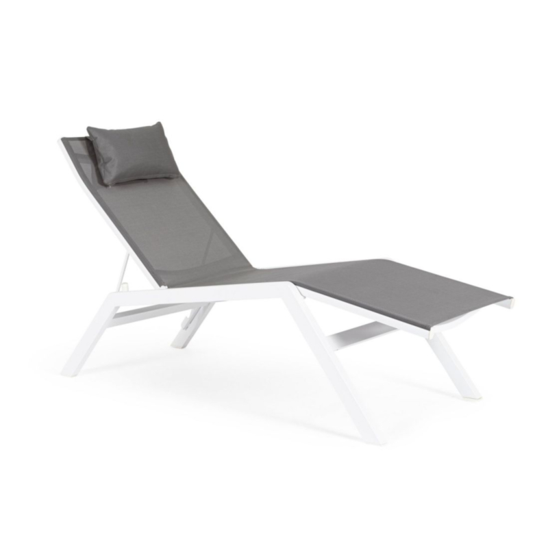 KRION WHITE JX11 CHAISE LONGUE W-HEADRES