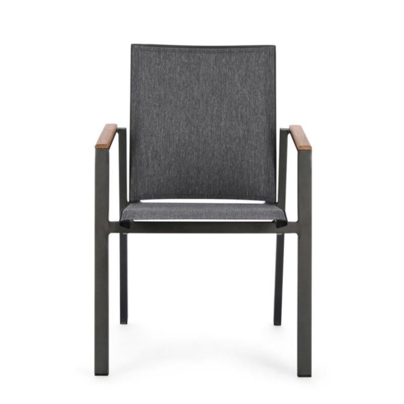 SEDIA IN ALLUMINIO ANTRACITE GK52 - CAMERON