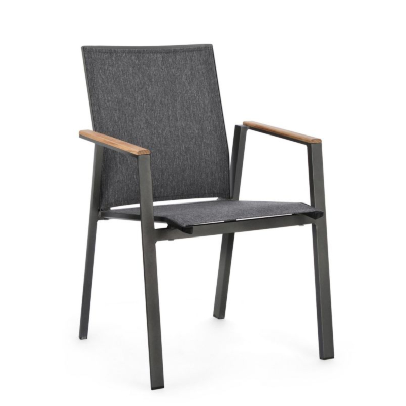 SEDIA IN ALLUMINIO ANTRACITE GK52 - CAMERON