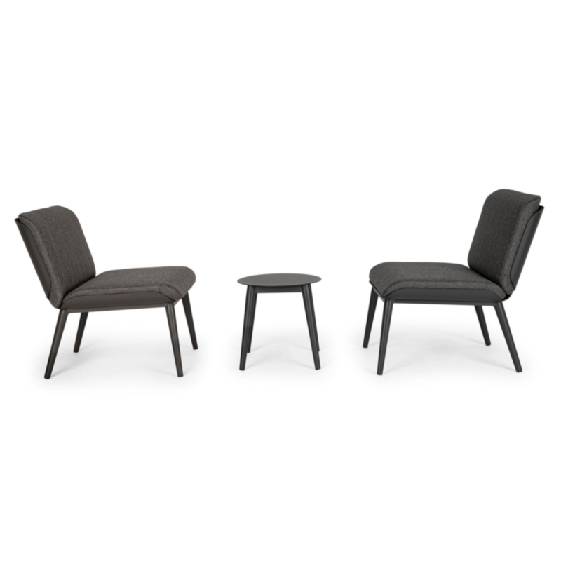 SALOTTO IN ALLUMINIO ANTRACITE WG21 - ISABELA